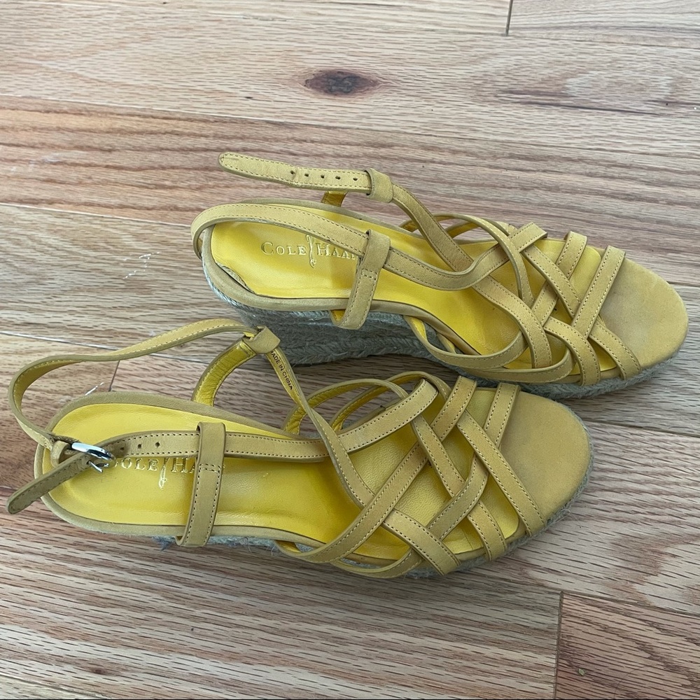 Cole Haan Yellow Espadrilles